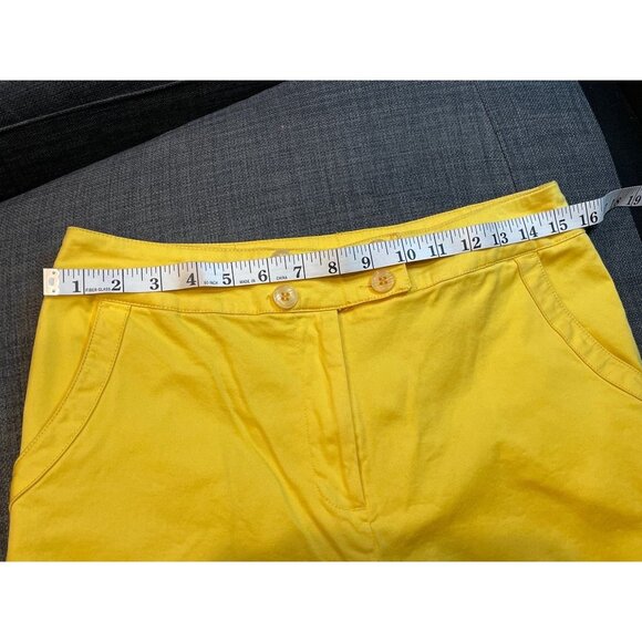 Erin London Yellow Ankle Pants Sz 8 - Picture 6 of 8